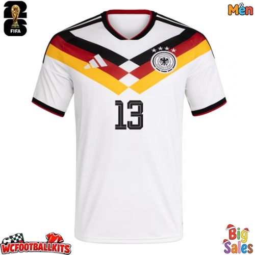 Germany Deniz Undav #13 Replica Home Stadium Shirt World Cup 2026 Short Sleeve